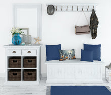 Load image into Gallery viewer, English Bulldog Spooky Halloween Fabric Decorative Pillow