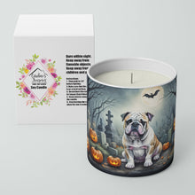 Load image into Gallery viewer, English Bulldog Spooky Halloween Decorative Soy Candle