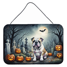Load image into Gallery viewer, English Bulldog Spooky Halloween Wall or Door Hanging Prints