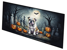 Load image into Gallery viewer, English Bulldog Spooky Halloween Runner Mat 28x58
