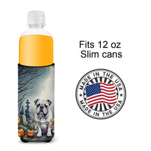 Load image into Gallery viewer, English Bulldog Spooky Halloween Slim Can Huggers – Fun, Functional Drink Coolers for Every Occasion