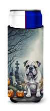 Load image into Gallery viewer, English Bulldog Spooky Halloween Slim Can Huggers – Fun, Functional Drink Coolers for Every Occasion