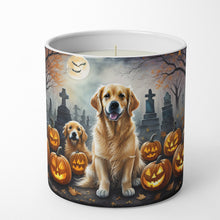 Load image into Gallery viewer, Golden Retriever Spooky Halloween Decorative Soy Candle