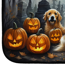 Load image into Gallery viewer, Golden Retriever Spooky Halloween Dish Drying Mat