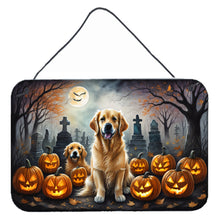 Load image into Gallery viewer, Golden Retriever Spooky Halloween Wall or Door Hanging Prints