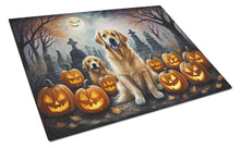 Load image into Gallery viewer, Golden Retriever Spooky Halloween Glass Cutting Boards – Durable, Decorative Kitchen Art Large