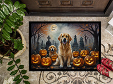 Load image into Gallery viewer, Golden Retriever Spooky Halloween Doormat -  18x27 Decorative Floor Mat – Indoor/Outdoor Rug