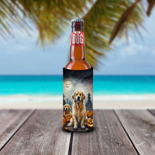 Load image into Gallery viewer, Golden Retriever Spooky Halloween Slim Can Huggers – Fun, Functional Drink Coolers for Every Occasion