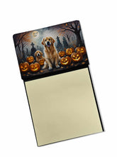 Load image into Gallery viewer, Golden Retriever Spooky Halloween Sticky Note Holder- Refiilable Desk Accessory Note Pad