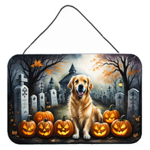 Load image into Gallery viewer, Golden Retriever Spooky Halloween Wall or Door Hanging Prints