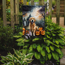 Load image into Gallery viewer, Golden Retriever Spooky Halloween Garden Flag – Dog in Cemetery Scene