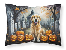 Load image into Gallery viewer, Golden Retriever Spooky Halloween Fabric Standard Pillowcase – Artistic Decorative Front, White Back