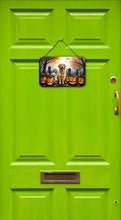Load image into Gallery viewer, Golden Retriever Spooky Halloween Wall or Door Hanging Prints
