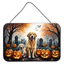 Load image into Gallery viewer, Golden Retriever Spooky Halloween Wall or Door Hanging Prints