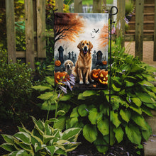 Load image into Gallery viewer, Golden Retriever Spooky Halloween Garden Flag – Dog in Cemetery Scene