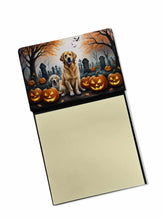 Load image into Gallery viewer, Golden Retriever Spooky Halloween Sticky Note Holder- Refiilable Desk Accessory Note Pad