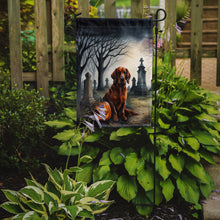Load image into Gallery viewer, Irish Setter Spooky Halloween Garden Flag – Dog in Cemetery Scene