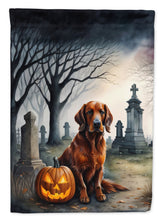 Load image into Gallery viewer, Irish Setter Spooky Halloween Garden Flag – Dog in Cemetery Scene