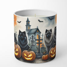 Load image into Gallery viewer, Keeshond Spooky Halloween Decorative Soy Candle