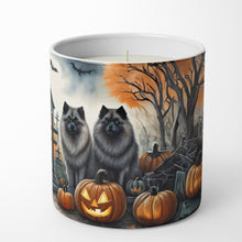 Load image into Gallery viewer, Keeshond Spooky Halloween Decorative Soy Candle