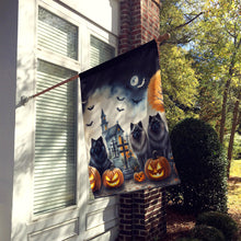 Load image into Gallery viewer, Keeshond Spooky Halloween House Flag