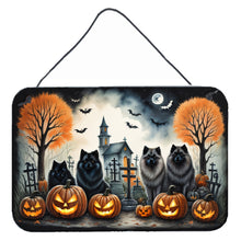 Load image into Gallery viewer, Keeshond Spooky Halloween Wall or Door Hanging Prints