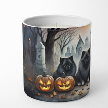 Load image into Gallery viewer, Keeshond Spooky Halloween Decorative Soy Candle