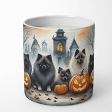 Load image into Gallery viewer, Keeshond Spooky Halloween Decorative Soy Candle