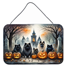 Load image into Gallery viewer, Keeshond Spooky Halloween Wall or Door Hanging Prints