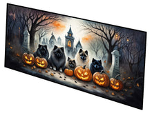 Load image into Gallery viewer, Keeshond Spooky Halloween Runner Mat 28x58
