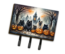 Load image into Gallery viewer, Keeshond Spooky Halloween Leash or Key Holder