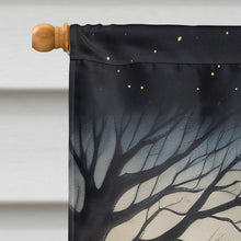 Load image into Gallery viewer, Keeshond Spooky Halloween House Flag