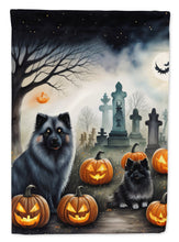 Load image into Gallery viewer, Keeshond Spooky Halloween House Flag