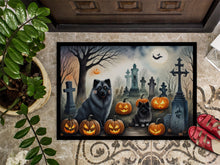 Load image into Gallery viewer, Keeshond Spooky Halloween Doormat - 24x36 Decorative Floor Mat – Indoor/Outdoor Rug with Artistic Flair