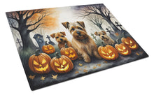 Load image into Gallery viewer, Norfolk Terrier Spooky Halloween Glass Cutting Boards – Durable, Decorative Kitchen Art Large
