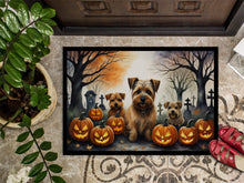 Load image into Gallery viewer, Norfolk Terrier Spooky Halloween Doormat -  18x27 Decorative Floor Mat – Indoor/Outdoor Rug