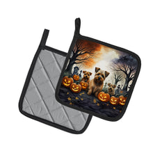 Load image into Gallery viewer, Norfolk Terrier Spooky Halloween Pot Holders - Set of 2 Decorative Kitchen Helpers | Made in the USA