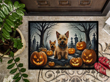 Load image into Gallery viewer, Norwich Terrier Spooky Halloween Doormat -  18x27 Decorative Floor Mat – Indoor/Outdoor Rug