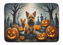 Load image into Gallery viewer, Norwich Terrier Spooky Halloween Memory Foam Kitchen Mat