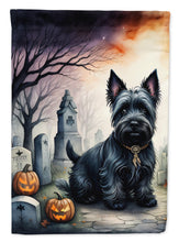 Load image into Gallery viewer, Scottish Terrier Spooky Halloween House Flag