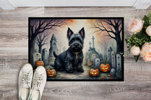 Load image into Gallery viewer, Scottish Terrier Spooky Halloween Doormat - 24x36 Decorative Floor Mat – Indoor/Outdoor Rug with Artistic Flair