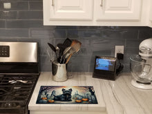 Load image into Gallery viewer, Scottish Terrier Spooky Halloween Glass Cutting Boards – Durable, Decorative Kitchen Art Large