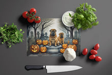 Load image into Gallery viewer, Shar Pei Spooky Halloween Glass Cutting Boards – Durable, Decorative Kitchen Art Large