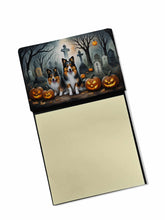Load image into Gallery viewer, Sheltie Spooky Halloween Sticky Note Holder- Refiilable Desk Accessory Note Pad