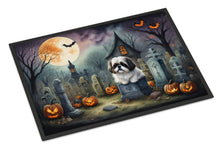 Load image into Gallery viewer, Shih Tzu Spooky Halloween Doormat -  18x27 Decorative Floor Mat – Indoor/Outdoor Rug