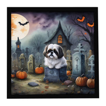 Load image into Gallery viewer, Shih Tzu Spooky Halloween Framed Metal Print