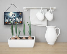 Load image into Gallery viewer, Siberian Husky Spooky Halloween Wall or Door Hanging Prints
