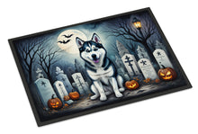Load image into Gallery viewer, Siberian Husky Spooky Halloween Doormat -  18x27 Decorative Floor Mat – Indoor/Outdoor Rug