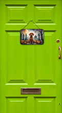 Load image into Gallery viewer, Vizsla Spooky Halloween Wall or Door Hanging Prints