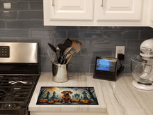 Load image into Gallery viewer, Vizsla Spooky Halloween Glass Cutting Boards – Durable, Decorative Kitchen Art Large